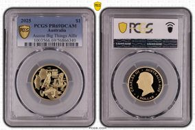 2025 $1 Aussie Big Things AlBr T-1 PR69DCAM