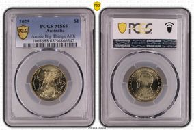 2025 $1 Aussie Big Things AlBr T-2 MS65