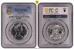 1966 50C KM-67  Ag N1