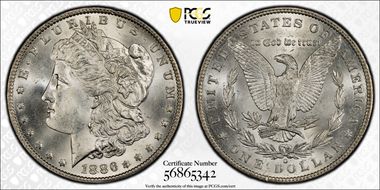1886-O $1 MS65