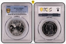 2026 50C Year of the Horse CuNi MS69