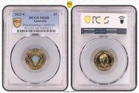 2022-C $2 Peacekeeping Colorized MS68