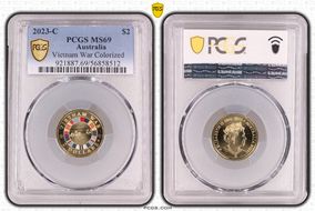 2023-C $2 Vietnam War Colorized MS69