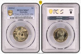 2025-C $1 60 Years of the RAM AlBr MS67
