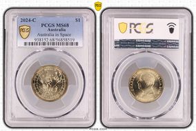 2024-C $1 Australia in Space MS68