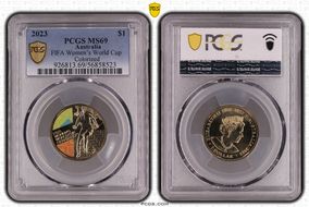 2023 $1 FIFA Women’s World Cup Colorized MS69