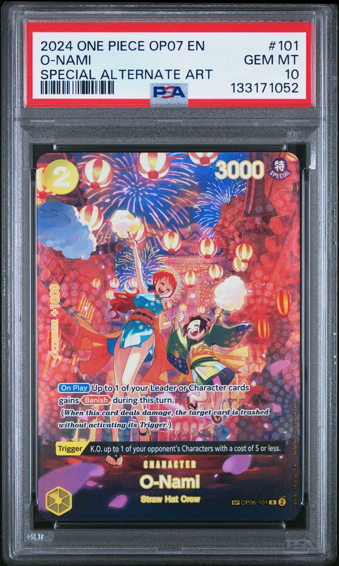 2024 One Piece Alt Art #101 O-Nami front