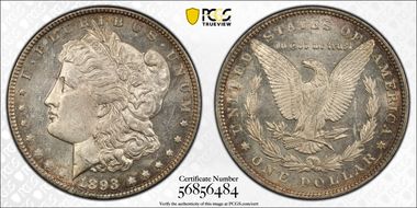 1893 $1 MS61PL