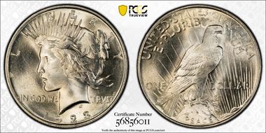1923 $1 MS66