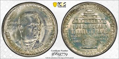 1949 50C Booker T. Washington MS67