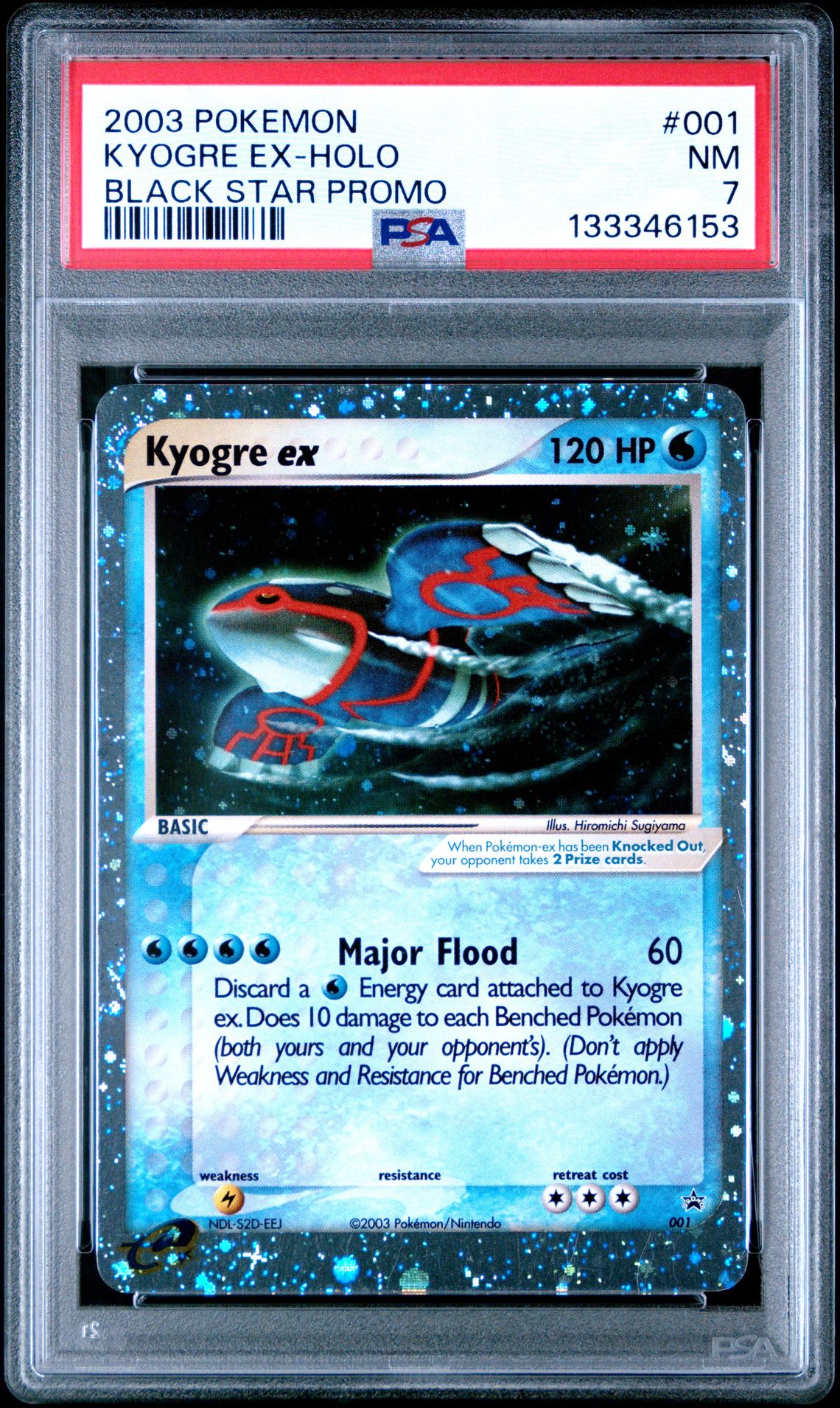 2003 Pokemon POKEMON BLACK STAR PROMO #001 Kyogre Ex-Holo front