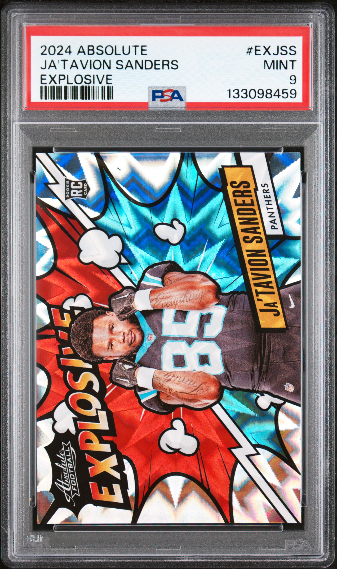 2024 PANINI ABSOLUTE EXPLOSIVE #EXJSS JA'TAVION SANDERS PSA 9