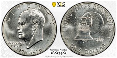 1976-S $1 Silver MS68+