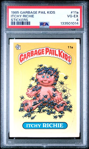 1985 Topps Garbage Pail Kids Series 1 STICKERS #11A Itchy Richie front