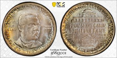 1951 50C Booker T. Washington MS68