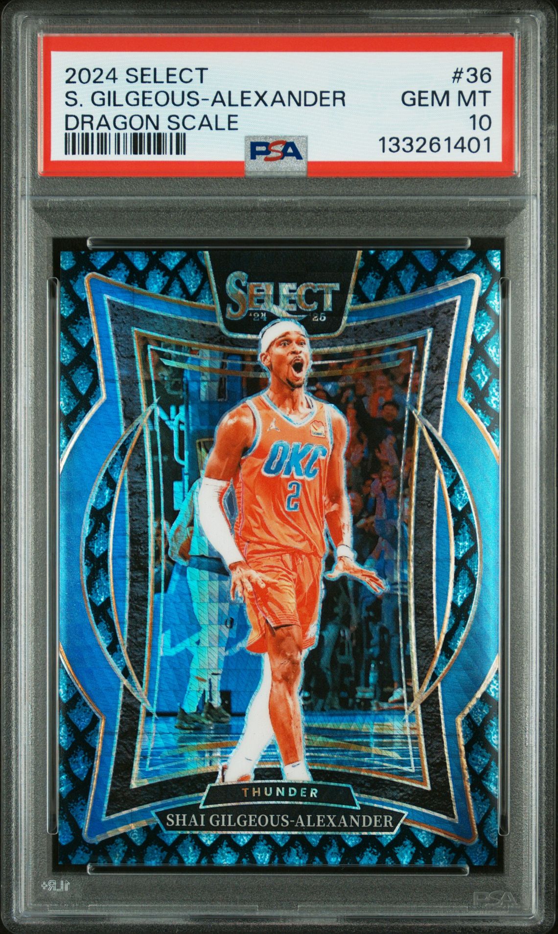 2024 Panini PANINI SELECT DRAGON SCALE #36 S. Gilgeous-Alexander front
