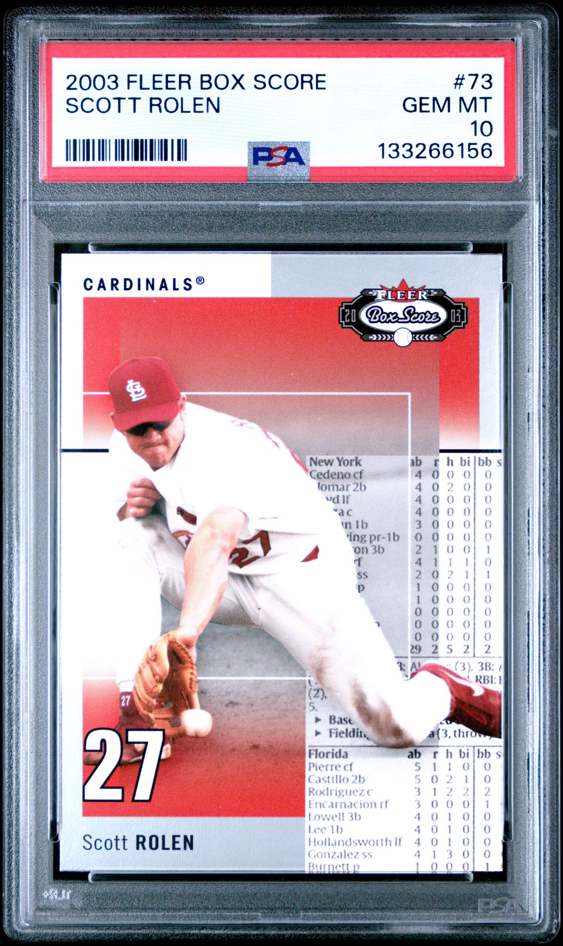 2003 Fleer Fleer Box Score #73 Scott Rolen front