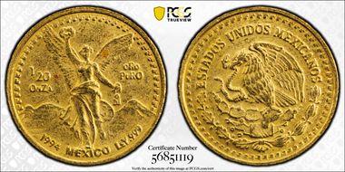 1994-Mo 1/20 oz Libertad Gold MS63