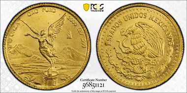 2000-Mo 1/10 oz Libertad Gold MS69