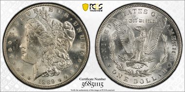 1889 $1 VAM 22, Bar Wing MS64