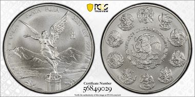 2021-Mo Onza Libertad Ag First Strike MS69