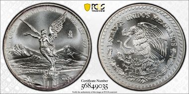 1998-Mo Onza Libertad Ag MS67