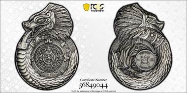 2025 $1 Aztec-Mayan Dragon SP70