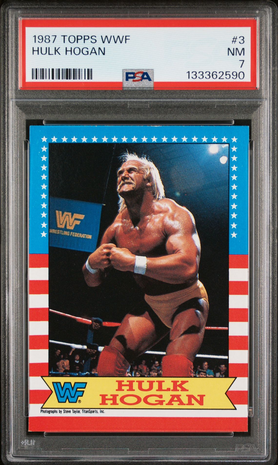 1987 Topps #3 Hulk Hogan front