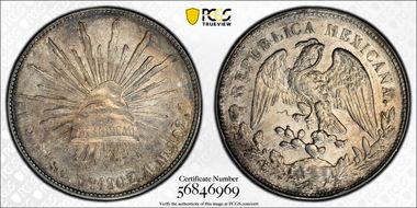 1902-Mo AM Peso KM-409.2 AU58