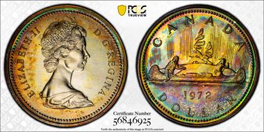 1972 S$1 Voyageur Ag SP67