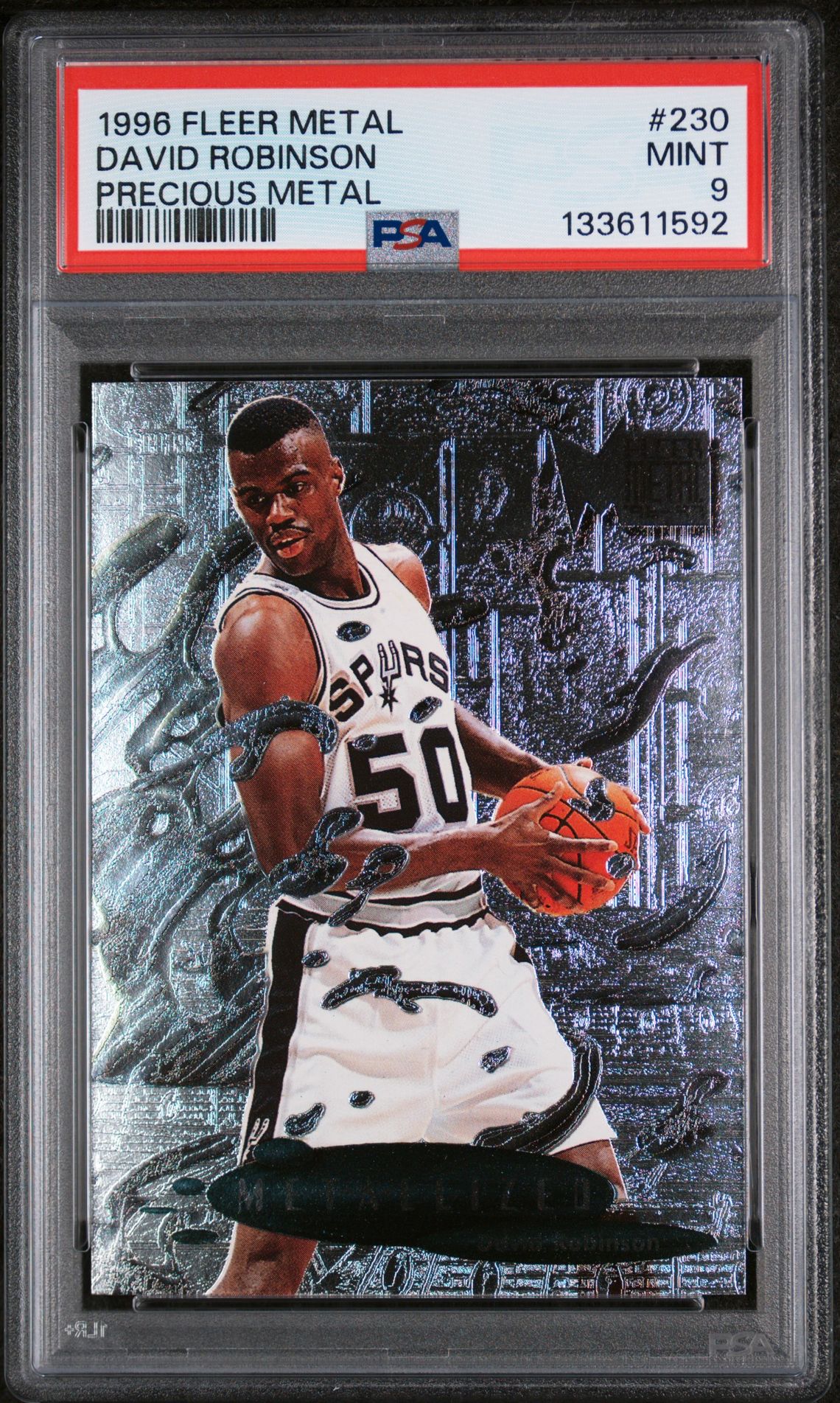 1996 METAL PRECIOUS METAL #230 David Robinson front