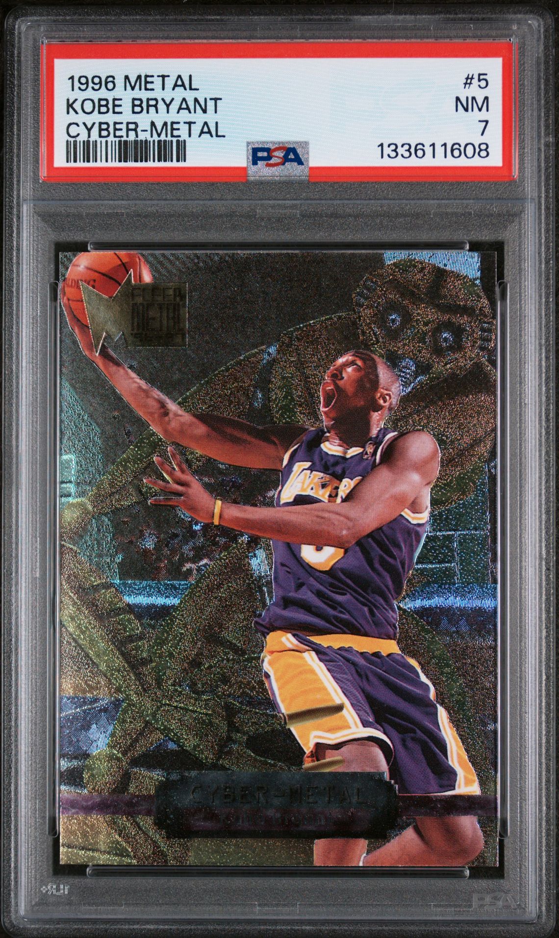 1996 METAL CYBER-METAL #5 Kobe Bryant front