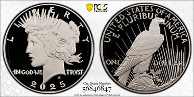 2025-S $1 Peace Dollar First Strike PR69DCAM
