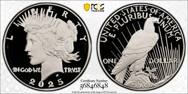 2025-S $1 Peace Dollar First Strike PR69DCAM