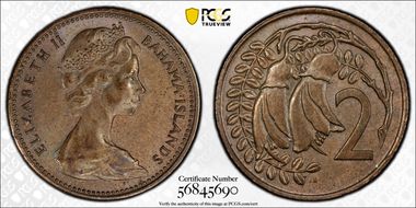 (1967) 2C Mule-Bahamas Obverse KM-33 MS62BN