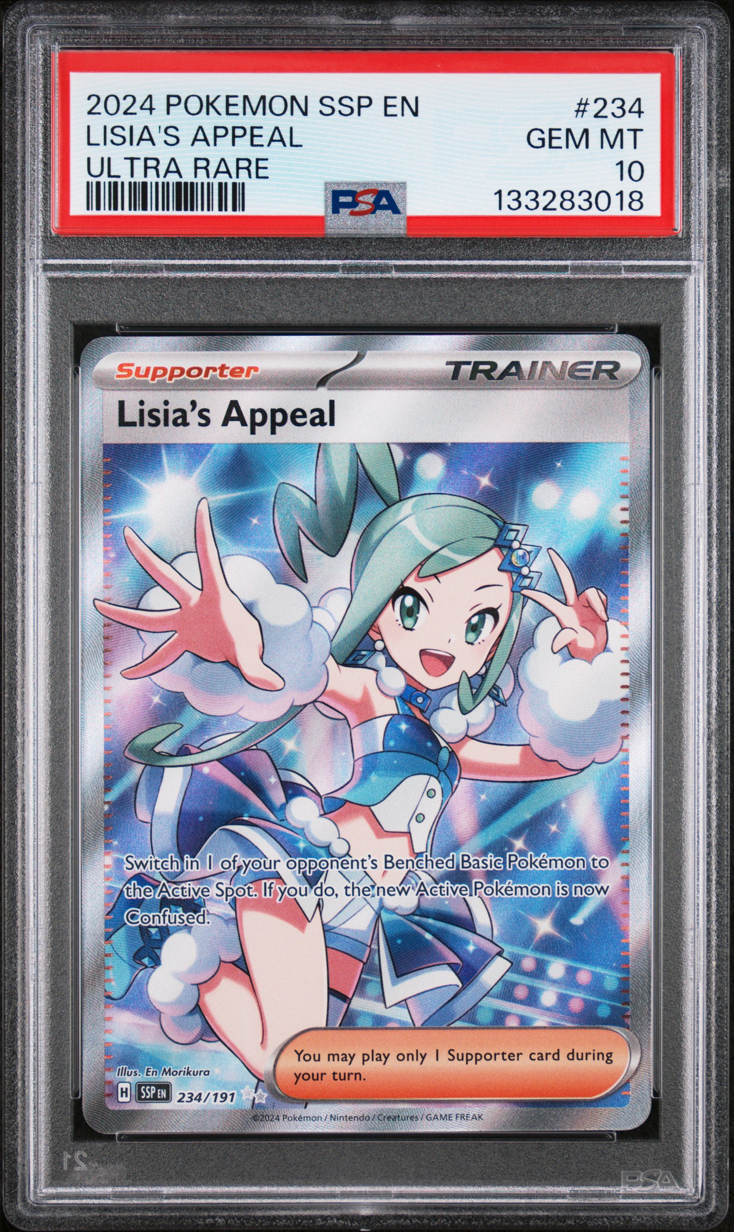 2024 #234 Lisia'S Appeal PSA 10 Ssp En-Surging Sparks Pokemon