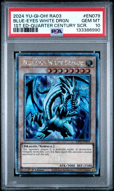 2024 Yu-Gi-Oh! YU-GI-OH! RA03-QUARTER CENTURY BONANZA Blue #EN079 Blue-Eyes White Drgn front