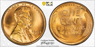 1944-D 1C MS67+ RD