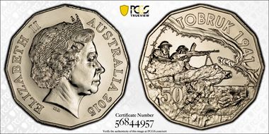 2015 50C Tobruk MS69