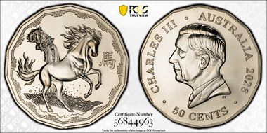 2026 50C Year of the Horse CuNi MS69