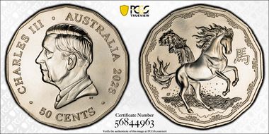 2026 50C Year of the Horse Cu-Ni MS69
