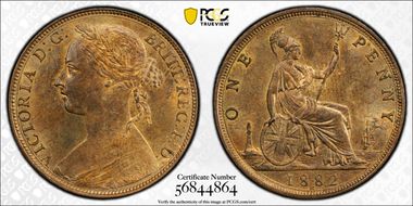 1882-H 1D S-3955 MS64RB