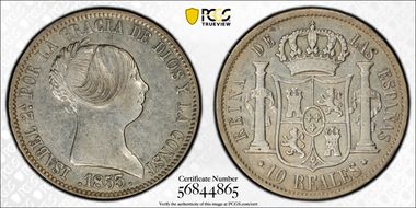 1853 10 R 6 Pt. Star Madrid XF40