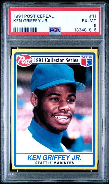 1991 Postcereal #11 Ken Griffey front
