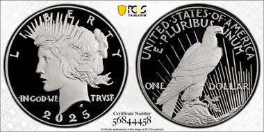 2025-S $1 Peace Dollar PR70DCAM