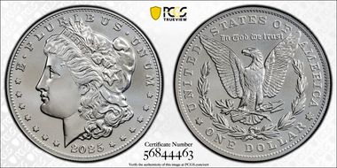 2025 $1 Morgan Dollar MS70