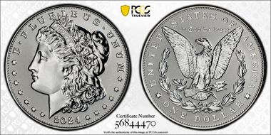 2024-S $1 Morgan Dollar Rev PR Two-Coin Reverse Proof Set PR69