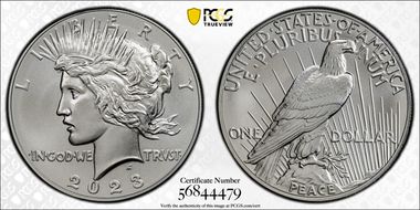 2023 $1 Peace Dollar MS70