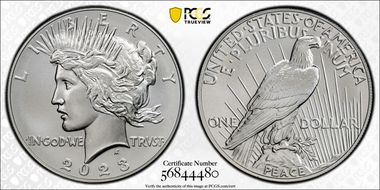 2023 $1 Peace Dollar MS69