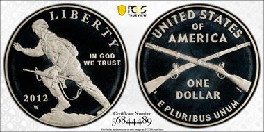 2012-W $1 Infantry PR68DCAM